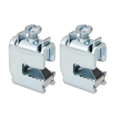 Imagem de Create idea 2 peças de terminal de barramento 16 mm² para cobre plano de 12 x 5 mm para conectar cabos simples, multi-fios e fios livres a barramentos de aço galvanizado