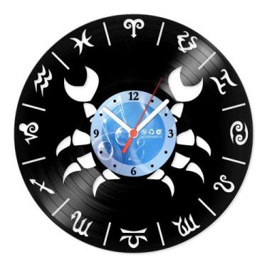 Imagem de Relógio De Parede Disco Vinil Horóscopo - Signo Câncer - VHO-004 - Mod