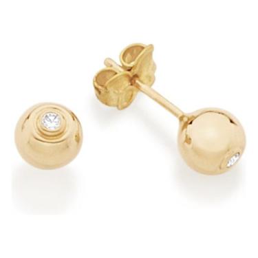 Imagem de Brinco No Formato Bola De 6 Mm, Composto Por 526313 - ROMMANEL, Branco
