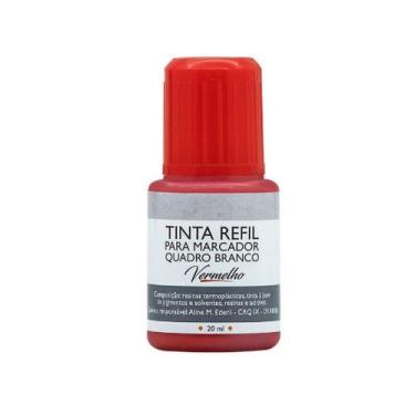 Imagem de Refil de Tinta Para Caneta Marcador de Branco - BRW, VERMELHO