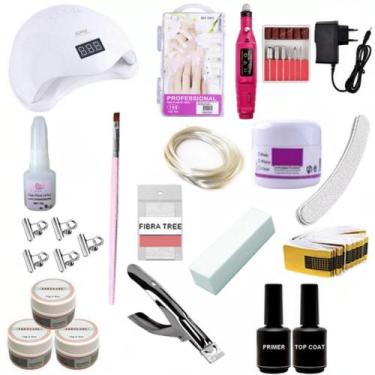 Imagem de Kit Unha Acrigel Fibra + Cabine + Lixa + Kit Gel Acrygel  A12 - SUN