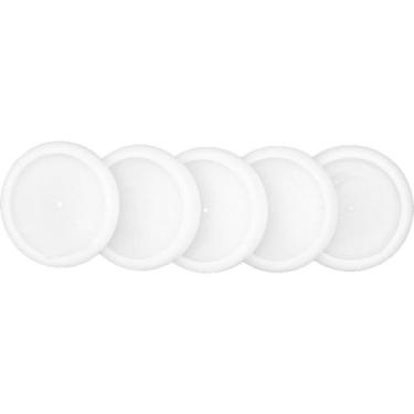 Imagem de Caderno Inteligente Discos Grande 31MM Branco 12 Discos + Elástico KIT