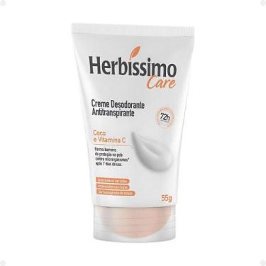 Imagem de Creme Desodorante Antitranspirante Herbíssimo Care Coco e Vitamina C 5