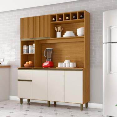 Imagem de Kit Cozinha 6 Portas 1 Gaveta Alice - Poliman Móveis