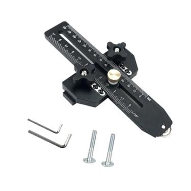 Imagem de Ioensy Serra de mesa fina, guia de gabarito, guia de rasgo rápido e fino, metal, fácil de usar, ferramenta de marcenaria para repetir cortes de tiras