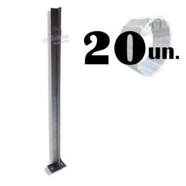 Imagem de Poste para fixação para concertina 30cm parafusar - 20 un - JJ