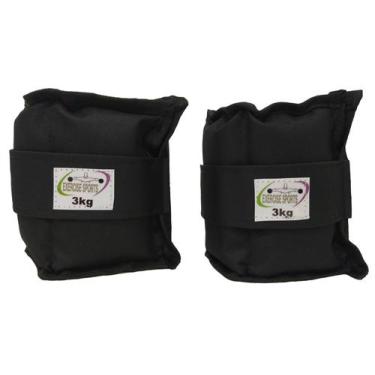 Imagem de Caneleira / Tornozeleira 3 KG - Exercise Sports, Preto