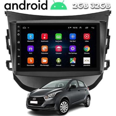 Imagem de Central Multimidia Android Hb20 2012 a 2019 Gps Wifi Espelhamento Blue