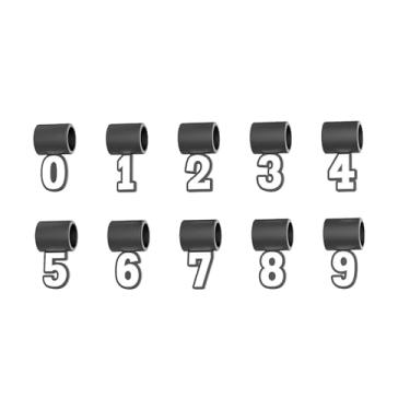 Imagem de JHJEWH Pingentes de silicone de 0 a 9 para colar de beisebol, pingente de número de beisebol, pingente para colares de fãs de esportes, pingentes de beisebol para fãs de futebol e softball, colar de