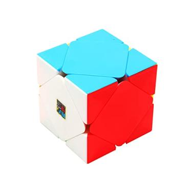 Imagem de CuberSpeed Moyu Skewb Cubo mágico sem adesivo Cubing Sala de aula Mofang Jiaoshi Meilong Skewb Cubo velocidade sem etiqueta