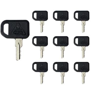 Imagem de AM131841 Pacote com 10 chaves de ignição de substituição para John Deere 300 400 X400 X700 GT235 GX LX CS CX Gator TS HPX Série de tratores de cortador de grama