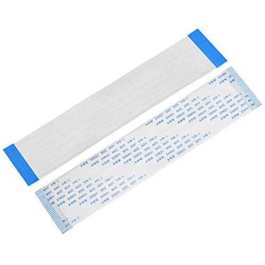 Imagem de uxcell Cabo plano flexível, 150 mm, passo de 1 mm, 32 pinos, FPC, FFC, cabo de fita flexível para TV LCD, reprodutor de DVD, áudio e carro, 10 peças (tipo A)