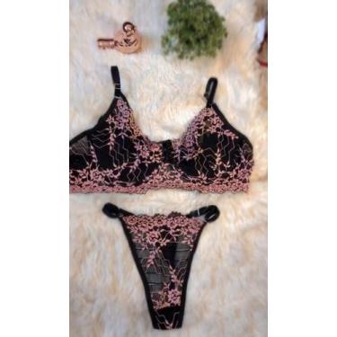Imagem de conjunto de renda lingerie - gb modas