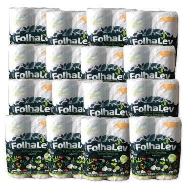 Imagem de Papel higienico Folhalev f.simples - fardo - 64 rolos