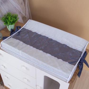 Imagem de Trocador Anatômico de Bebê Luxo - Miguel Baby, Azul Marinho