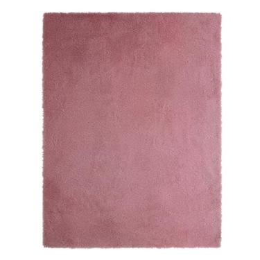 Imagem de Tapete Quarto e Sala Peludo Antiderrapante Luxo 1,40x2,00 Macio 100% Poliéster Jolitex Melody (Rosa)
