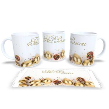 Imagem de Canecas de Porcelana Personalizada Páscoa Encanto e Doçura em Cada Gole