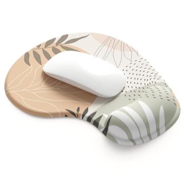 Imagem de Mouse pad de escritório com suporte de pulso de gel - mouse pad ergonômico para mesa para jogos - Design gamepad base de borracha para laptop - silicone antiderrapante superfície texturizada especial