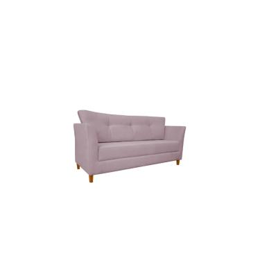 Imagem de Namoradeira Decorativa Sala Estar Isis 3 Lugares 1,80 Veludo Rose - Montanaris Decor
