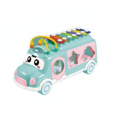 Imagem de Brinquedo Educativo de Empilhar Ninhos com Ônibus Musical - Para Menin