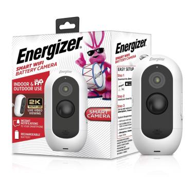 Imagem de Câmera de segurança com bateria externa Energizer Smart 2K, sem fio, recarregável, resistente às intempéries, visualização ao vivo, áudio bidirecional