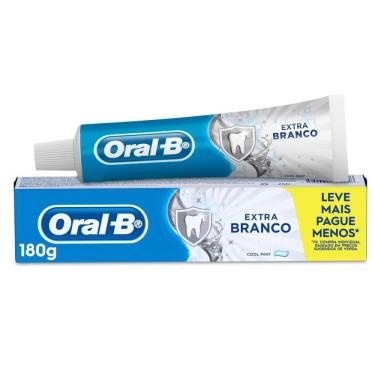 Imagem de Creme Dental Cool Mint Oral-B Extra Branco 180g Leve Mais Pague Menos