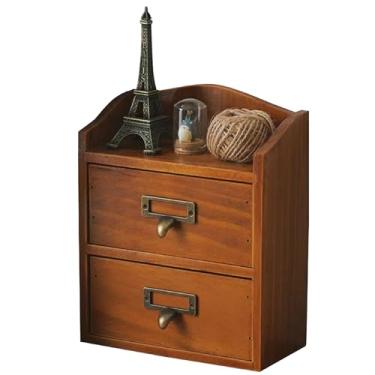 Imagem de QoTang Prateleira flutuante de cabeceira com gaveta, gavetas flutuantes de parede de madeira rústica, prateleira de cabeceira montada na parede, prateleira flutuante para sala de estar, quarto, cama