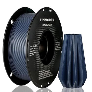 Imagem de TINMORRY Filamento PETG reforçado com fibra de vidro de 1,75 mm, filamento de impressão 3D fosco PETG GF de alta resistência a impactos, durabilidade e rigidez, serve para impressoras 3D Bambu Lab FDM