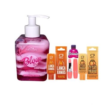 Imagem de Sex Shop - Kit Assanhada: Blow Girl + Lança Xanas + Tesão na Raba +Gotosinha Gel Comestível + Lipstick Vibe Vibrador fomato Batom
