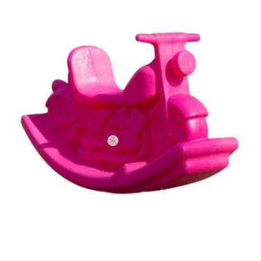 Imagem de Gangorra Motoca Balanço Infantil Criança Cor Rosa - Dora Toys