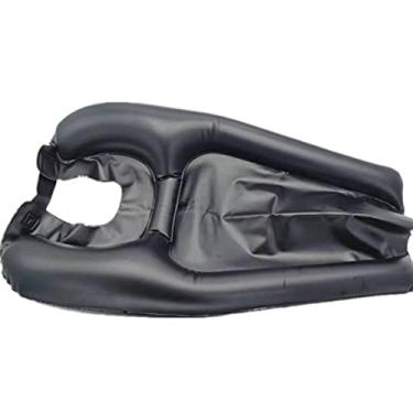 Imagem de Bandejas de Bacias de Shampoo HEITIGN Lavatório de Cabelo Inflável Bacia de Shampoo de Cabelo Portátil Ajuda para Pessoas Com Deficiência, Idosos Acamados, Ajuda Crianças (preto)