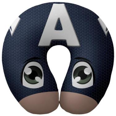 Imagem de Almofada de pescoço 6017 CAPITÃO AMÉRICA - Vitor Bordados