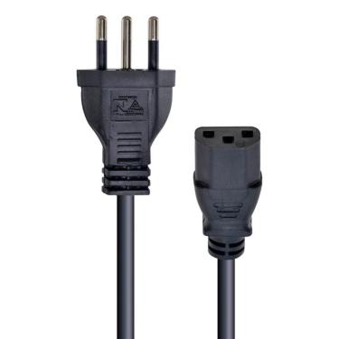 Imagem de Cabo De Força Tripolar Para Fonte 3X0,50 Mm 250V 10A 50Cm -