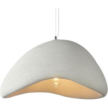 Imagem de Luz pendente, resina lâmpada de lâmpada de ninho de lâmpada suspensa, lustres vintage de iluminação pendente de cerâmica, a, 40 cm