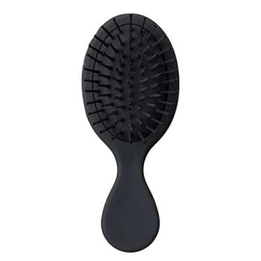 Imagem de Escova desembaraçadora ventilada | Base de nylon aerada | Secagem mais rápida para cabelos cacheados (preto)