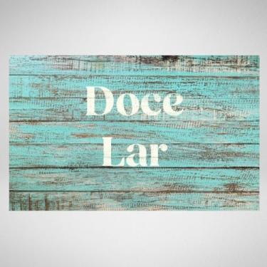 Imagem de Tapete Entrada de porta Emborrachado Antiderrapante 45 x 65cm (Doce Lar)