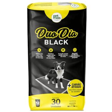 Imagem de Tapete Higiênico Petmais Duo Dia Black para Cães 30 Unidades