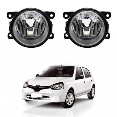 Imagem de Par Farol de Milha para Clio 2013 a 2016 Farolete Auxiliar Neblina