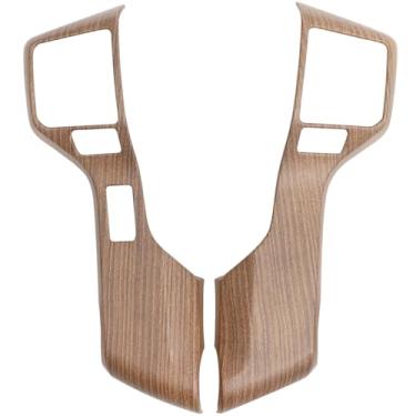 Imagem de Aunginsy Capa de acabamento de painel de botão de console central compatível com Toyota Tundra/Sequoia 2014-2021 Tacoma 2016-2023 4Runner 2014-2019 painel de botão de controle central de carro moldura