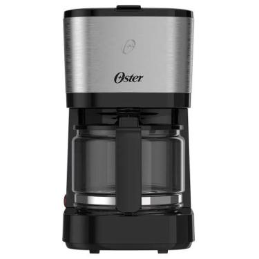 Imagem de Cafeteira Oster Inox Compacta 0,75L OCAF300, Preto, 220V