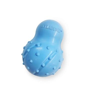 Imagem de Nylabone Brinquedo de mastigar com cone de tratamento forte para cães, brinquedo de guloseima preenchível de borracha natural, brinquedo dispensador de guloseimas, sabor de bacon, cães grandes - até
