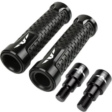 Imagem de Motorcycle Throttle Handle Grips，replacement part，Handlebar Grips Powersports Grips Accessories, For Yamaha MT09 TRACER MT10 MT125 MT-09 MT-10 MT-01 2015 2016