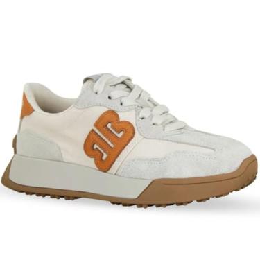 Imagem de Tênis Feminino Couro Camurça Bottero Mostarda - Cinza