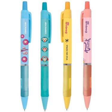 Imagem de Lapiseira 0.7mm, Compactor, Ginasium, Pastel, 4 Cores, Display com 24