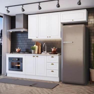 Imagem de Cozinha Modulada Apê 280cm para Forno de embutir com Tampo Americana H