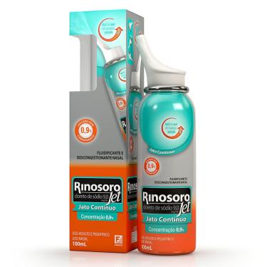 Imagem de Descongestionante Nasal Rinosoro Jet 0,9% Farmasa 100ml - Solução Nasal