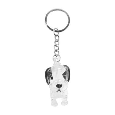 Imagem de Fenteer Chaveiro em formato de cachorro, à prova d'água, coletor de pelos de animais, garrafa para armazenamento de pelos de animais de estimação, Dálmata