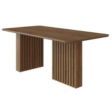 Imagem de Mesa Multiuso Cozinha Ester c/ Tampo Madeirado 180x90cm Cinamomo - Cimol