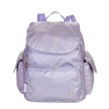 Imagem de Mochila Média com Tampa Paul Frank Lilás Metálico Sestini