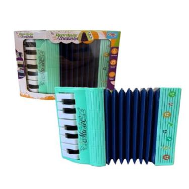 Imagem de Sanfona Infantil Acordeon Brinquedo Infantil Musical - Wellkids